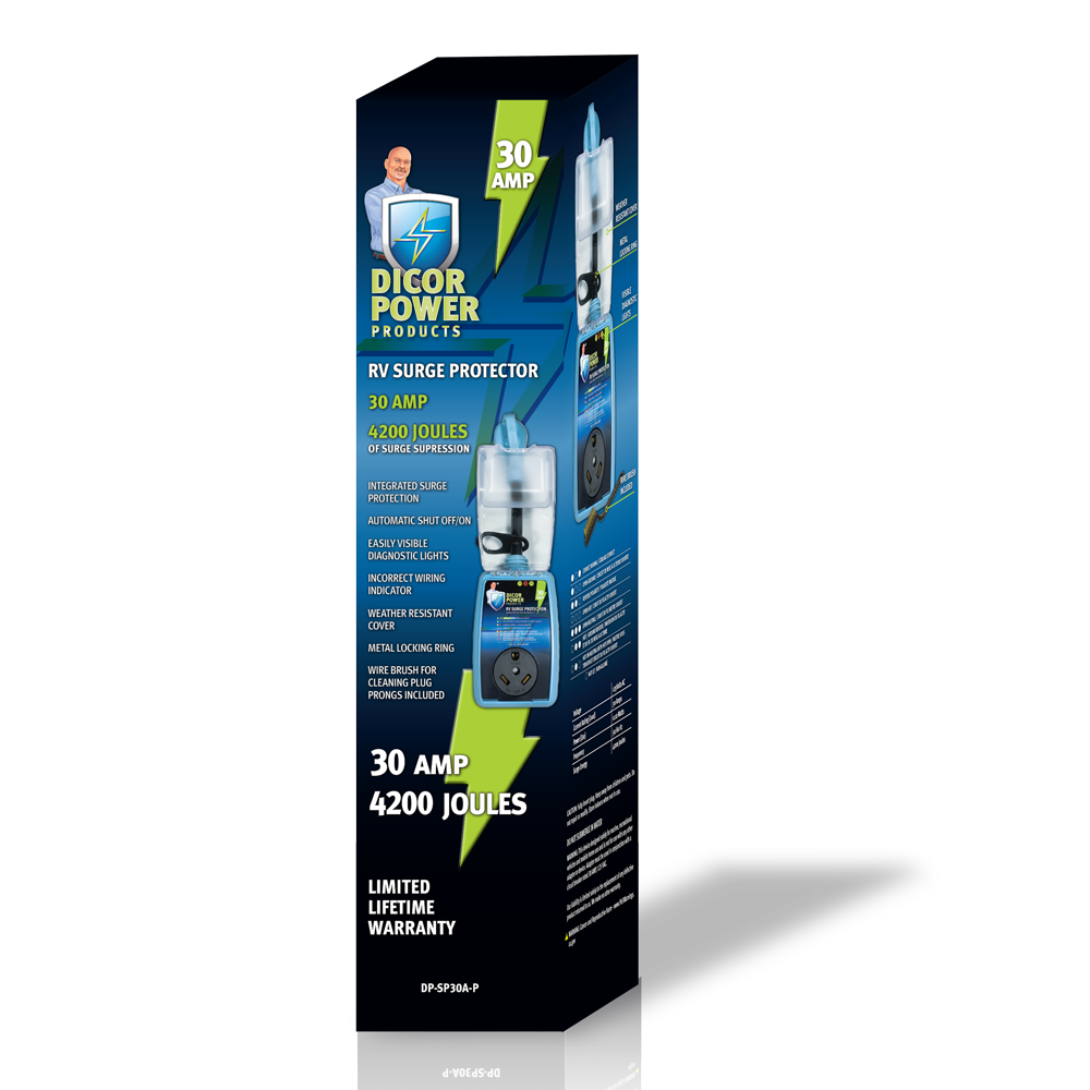Dicor 30 Amp Portable RV Surge Protector – DP-SP30A-P