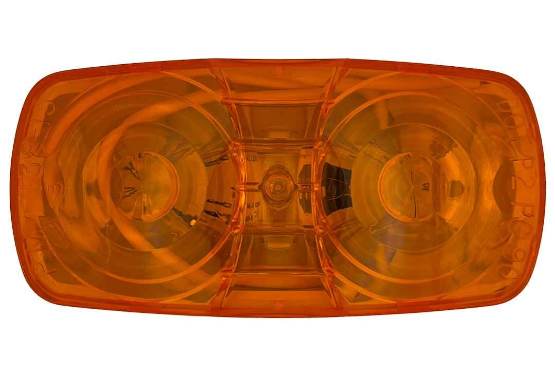 RV Designer L911 Amber/White Rectangular LED Clearance/Marker Lamp