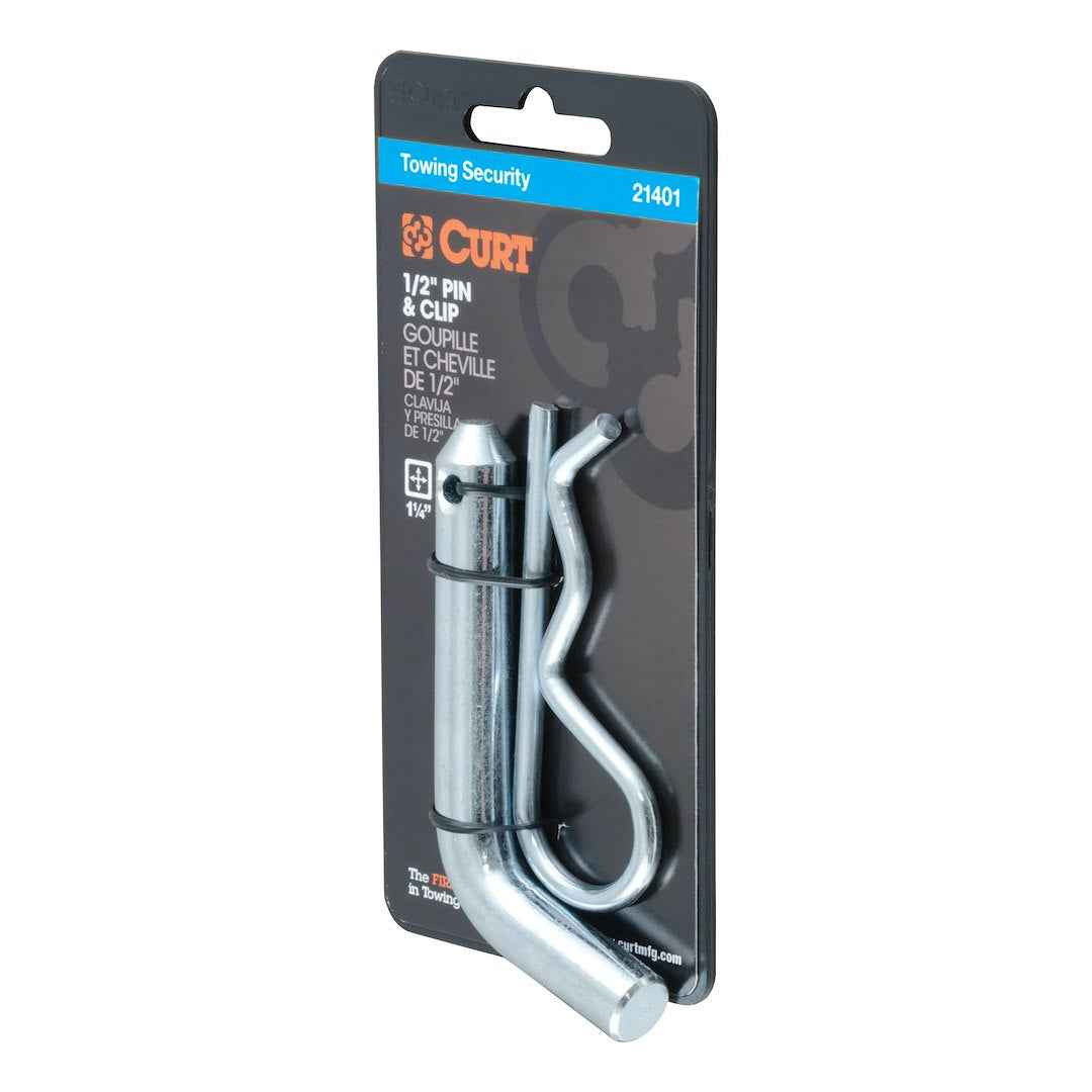 CURT 21401 1/2-Inch Hitch Pin for 1-1/4-Inch Receivers