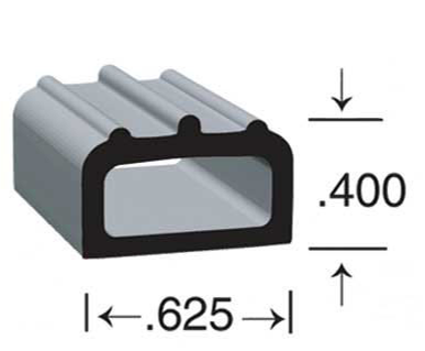 Clean Seal Door Window Channel Seal - D-Type, 50 ft – 1705H2-50