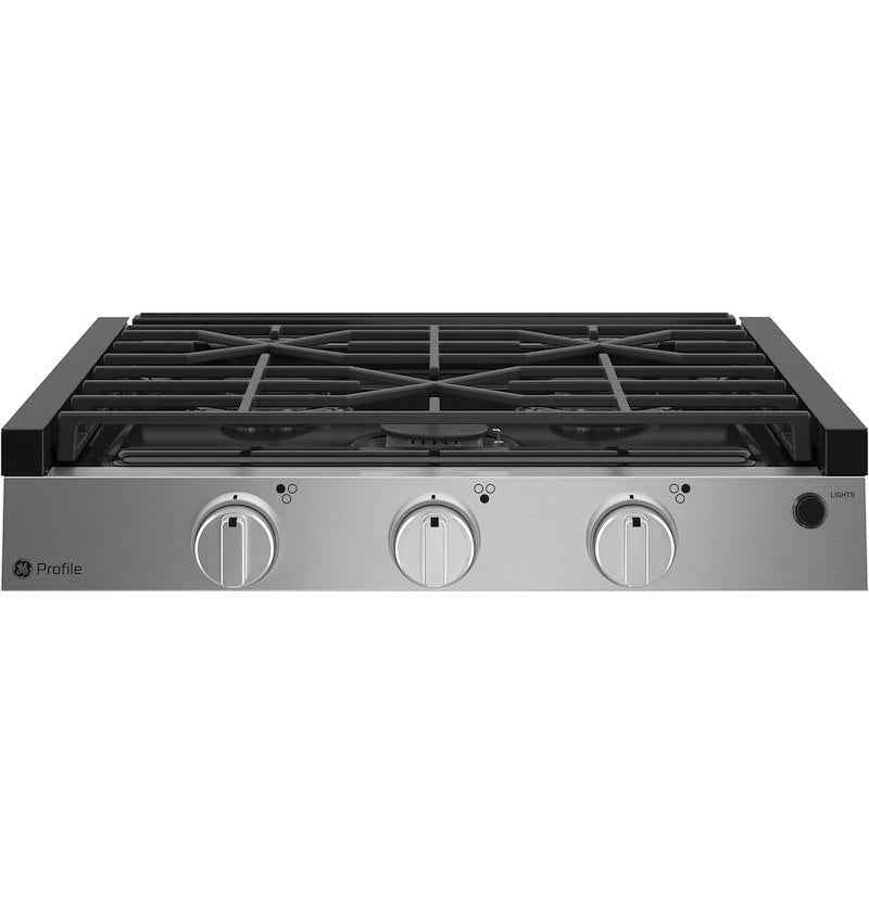 GE Appliances PLU621RWSS GE Profile 3-Burner Propane RV Cooktop, Black/Gray – image 1