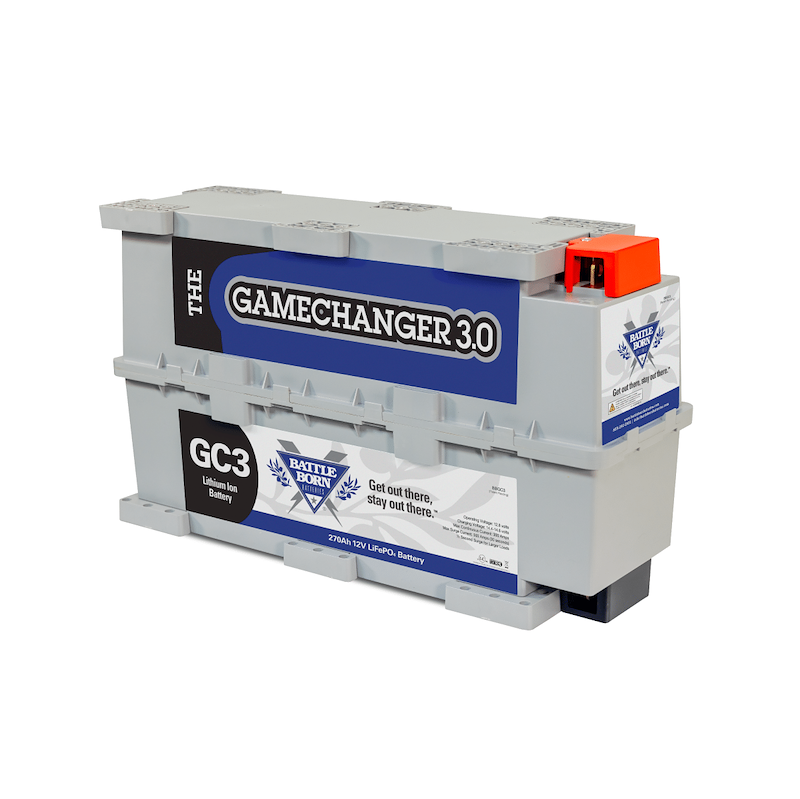 Battle Born Batteries BBGC3 12V GC3 Lithium Deep Cycle RV Battery 270Ah LiFePO4, Battle – image 1