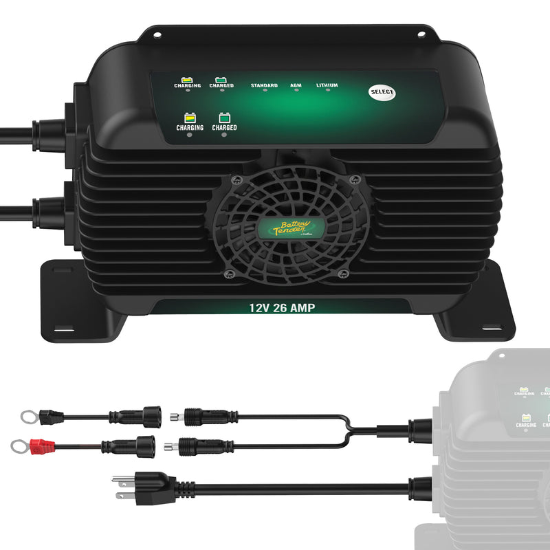 Battery Tender 022-2011-DL-WH Power+Plus Onboard 12V 26A Marine Charger - image 6