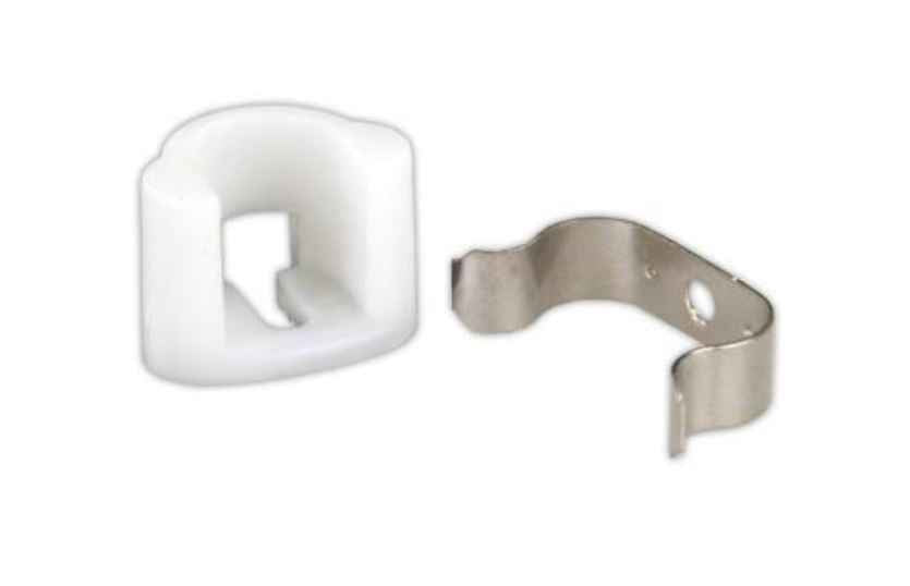 JR Products 70215 White Friction Cabinet Catches, Pair