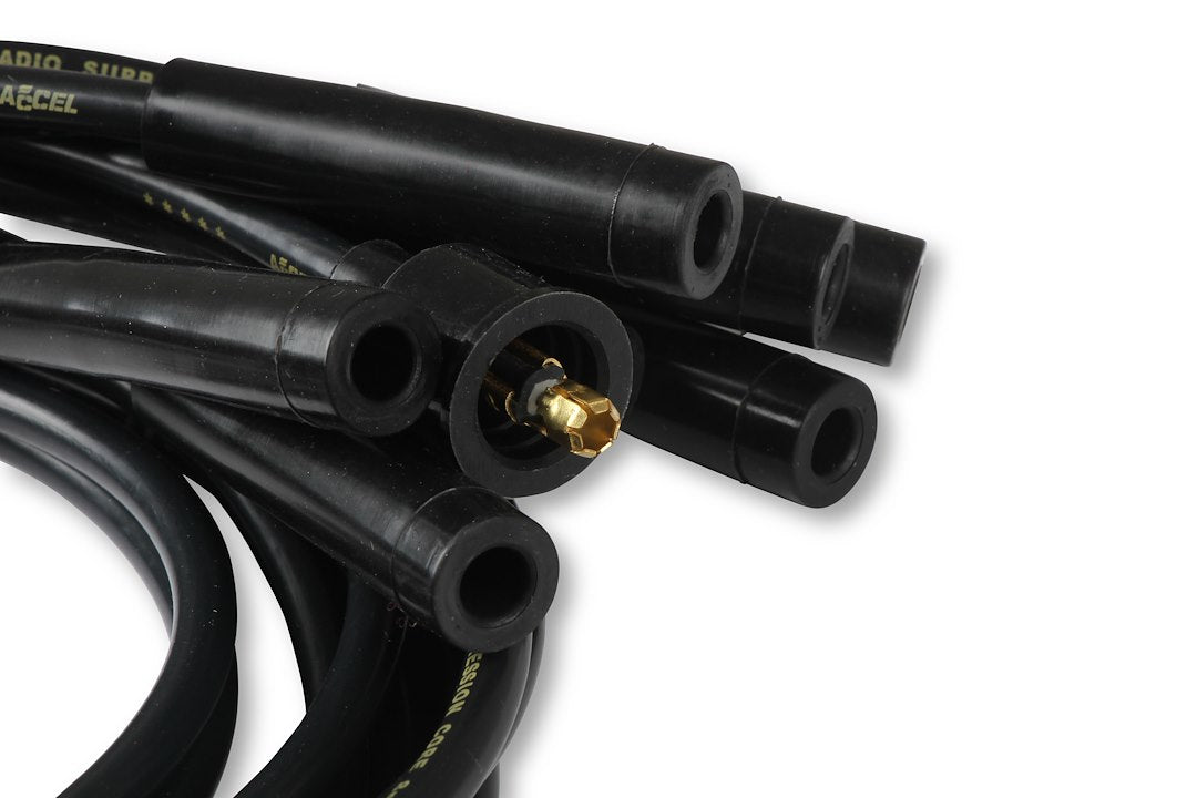 ACCEL Ignition 4040K Black 8 mm Straight-Boot Ignition Wire Kit - image 4