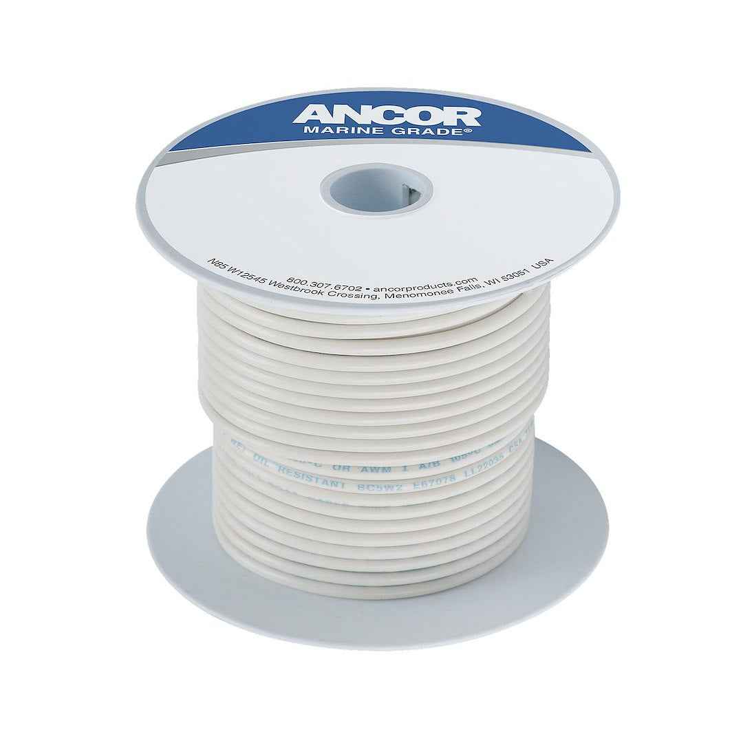 Ancor 106910 Marine Grade Primary Wire - 12 Gauge, White, 100 ft