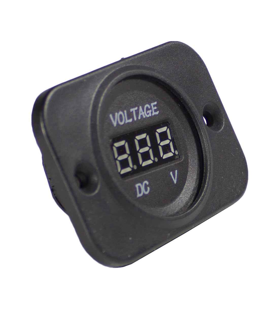 WirthCo Digital Voltmeter - 6–30V, Red Display – 20600