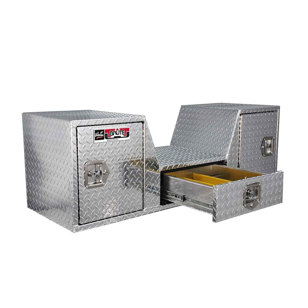 Westin Automotive Gooseneck Tailgate Toolbox - 57 in, Aluminum – RB257D