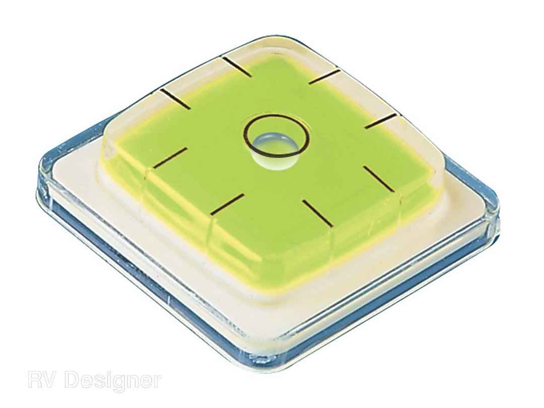 RV Designer E403 Adhesive Surface/Horizontal/Vertical Bubble Levels, Pair