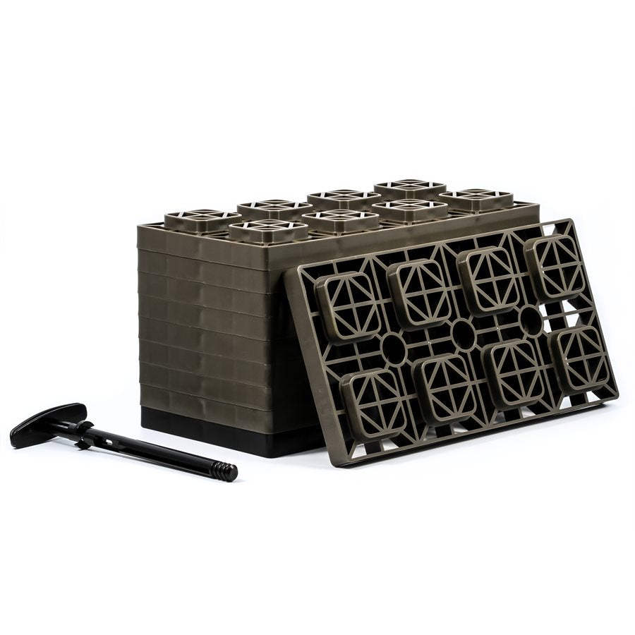 Camco Leveling Block - Interlocking, 17 in, Set Of 10 – 44525
