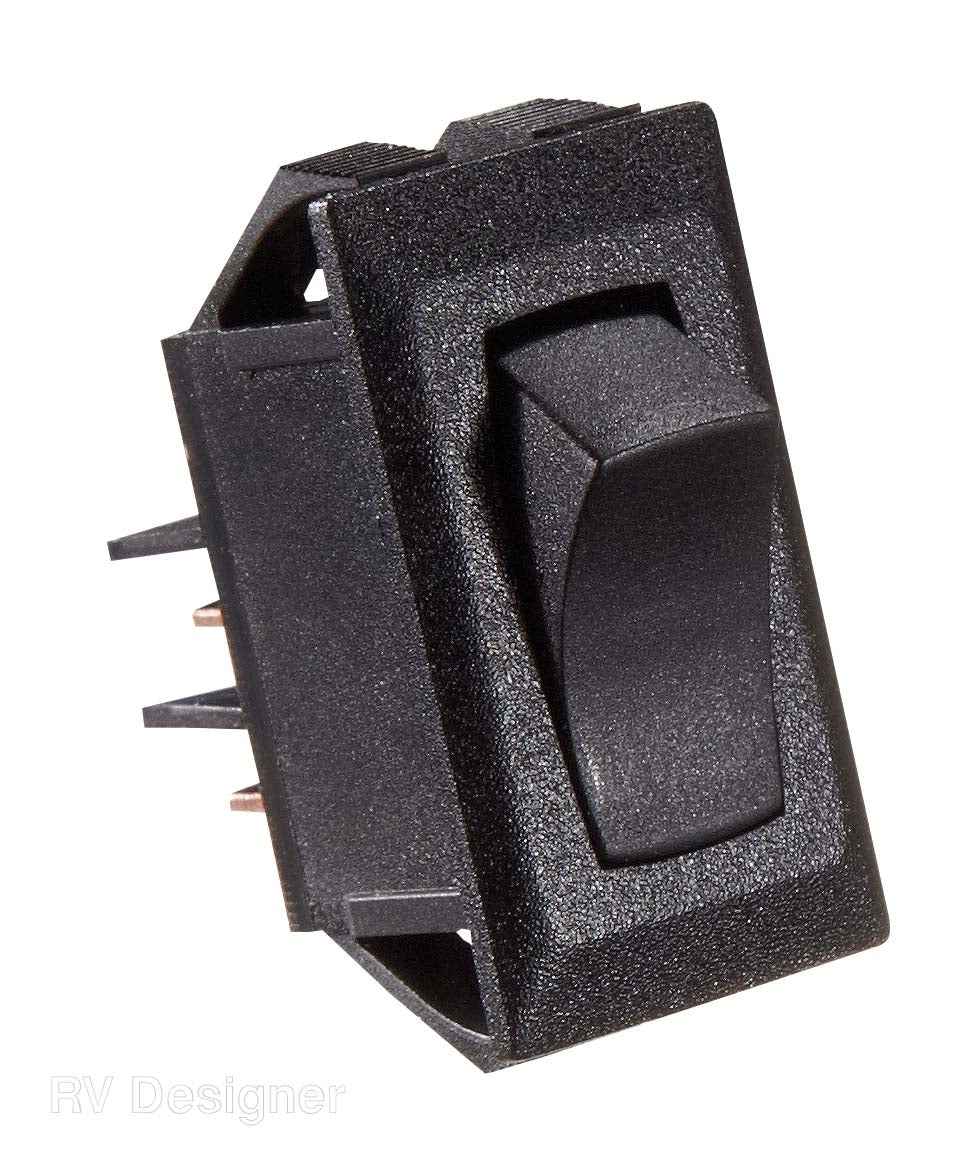 RV Designer S261 Black SPST On/Off Control Switch