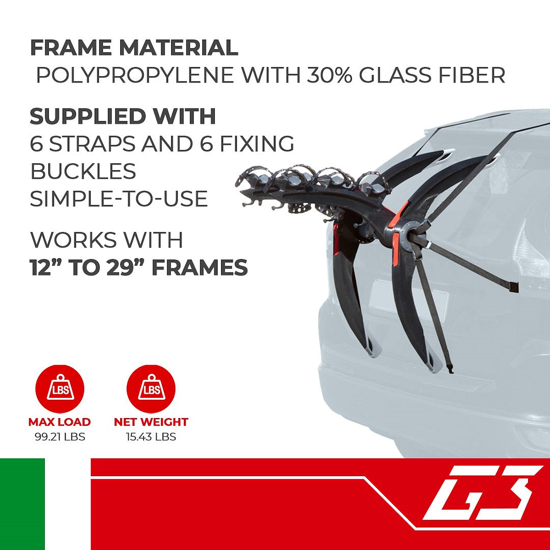 G3 S.P.A. 23.201 Premium Bicycle Transport Rack
