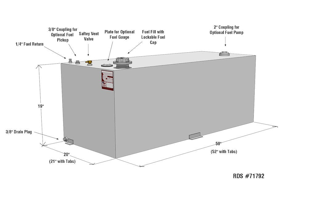 RDS Tanks 80 Gallon Transfer Tank – 71792
