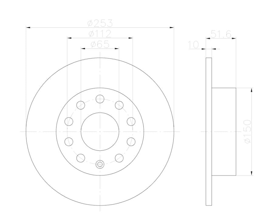 Hella 355122612 Disc-Brake Rotor