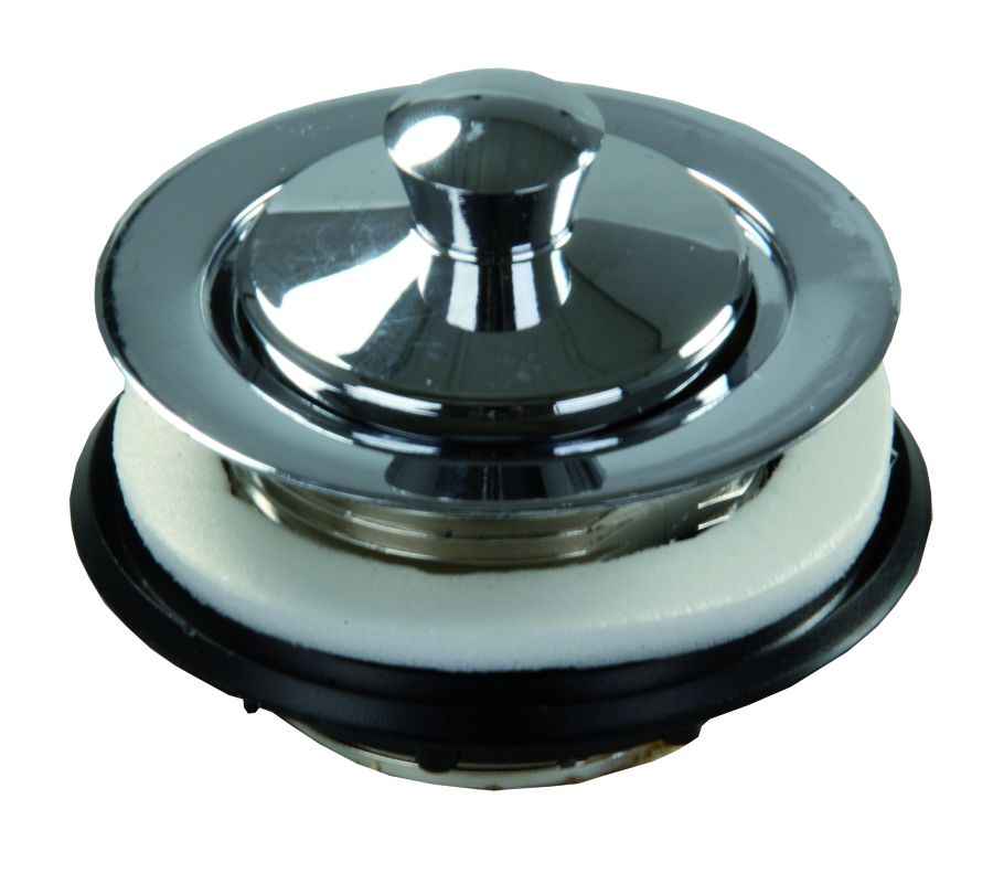 JR Products 95135 Plastic Sink Strainer with Single-Stem Pop-Up