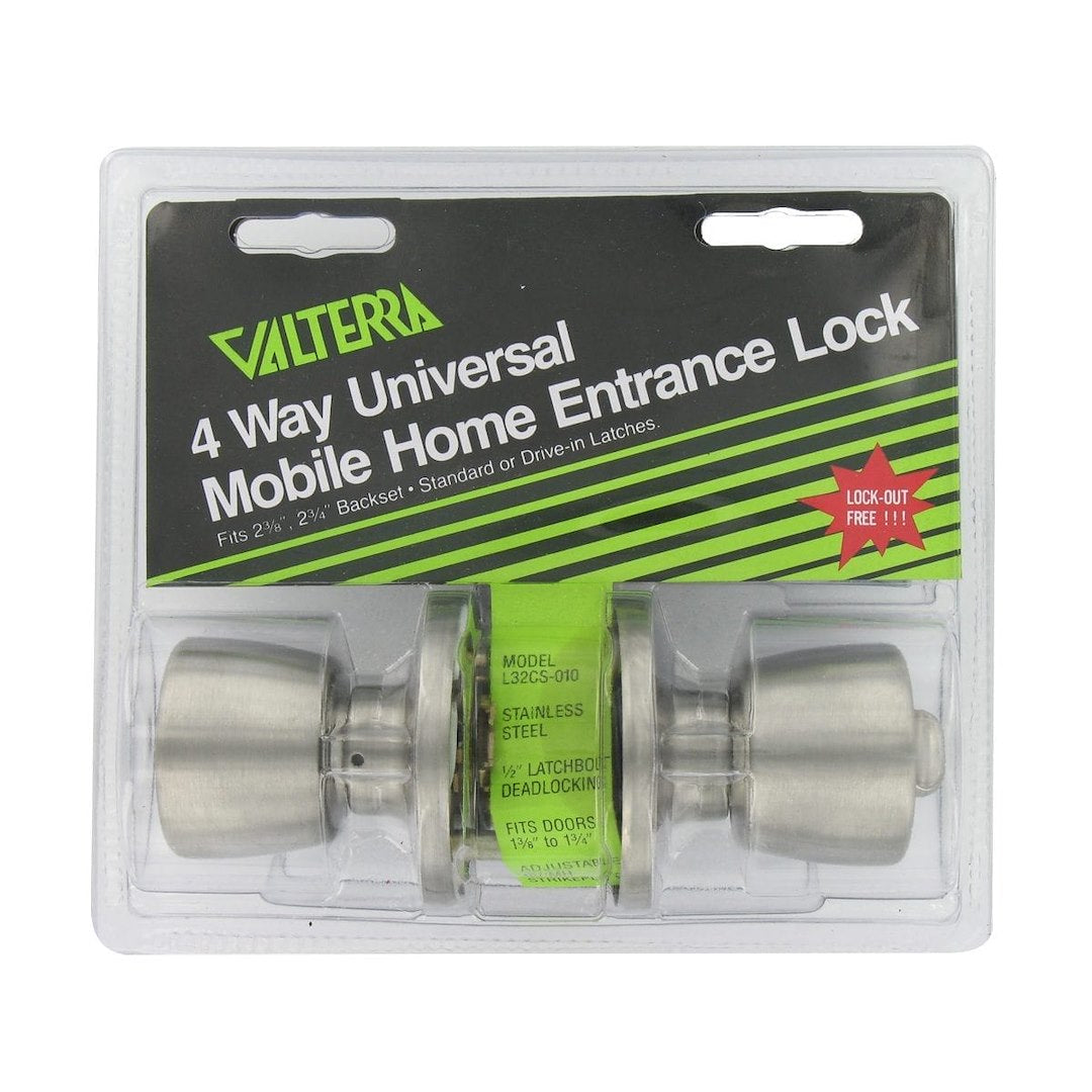 Valterra Keyed Entry Door Lock - Silver – L32CS010