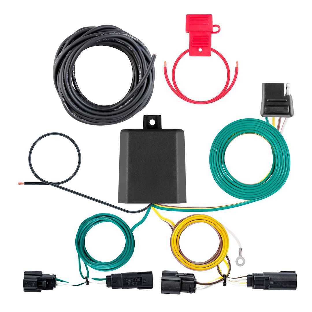 CURT 56566 Plug-and-Play 4-Flat Trailer Wiring for Select GMC Terrain