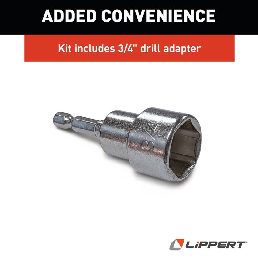 Lippert 2022016065 Quick Drop Trailer Stabilizers - Pair, 1,000 lb