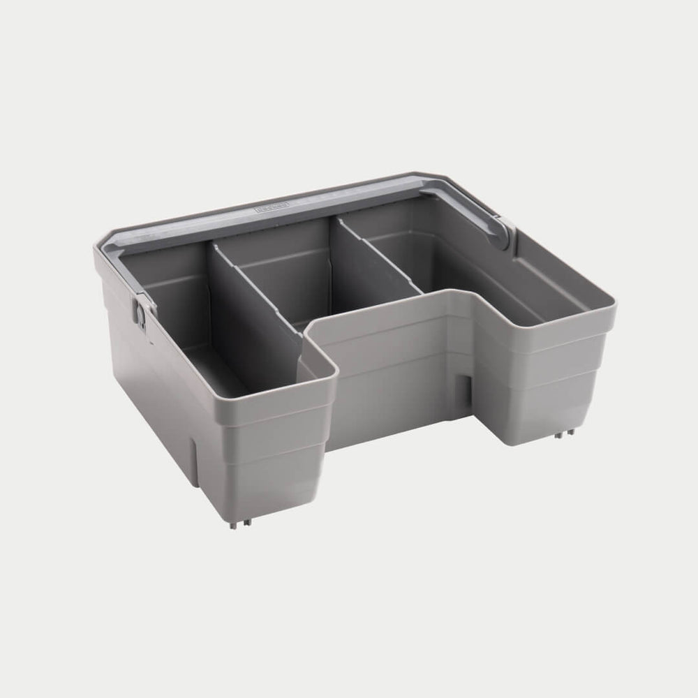 Decked A0081-DBDW-GRY Version X Double Drawer Bin