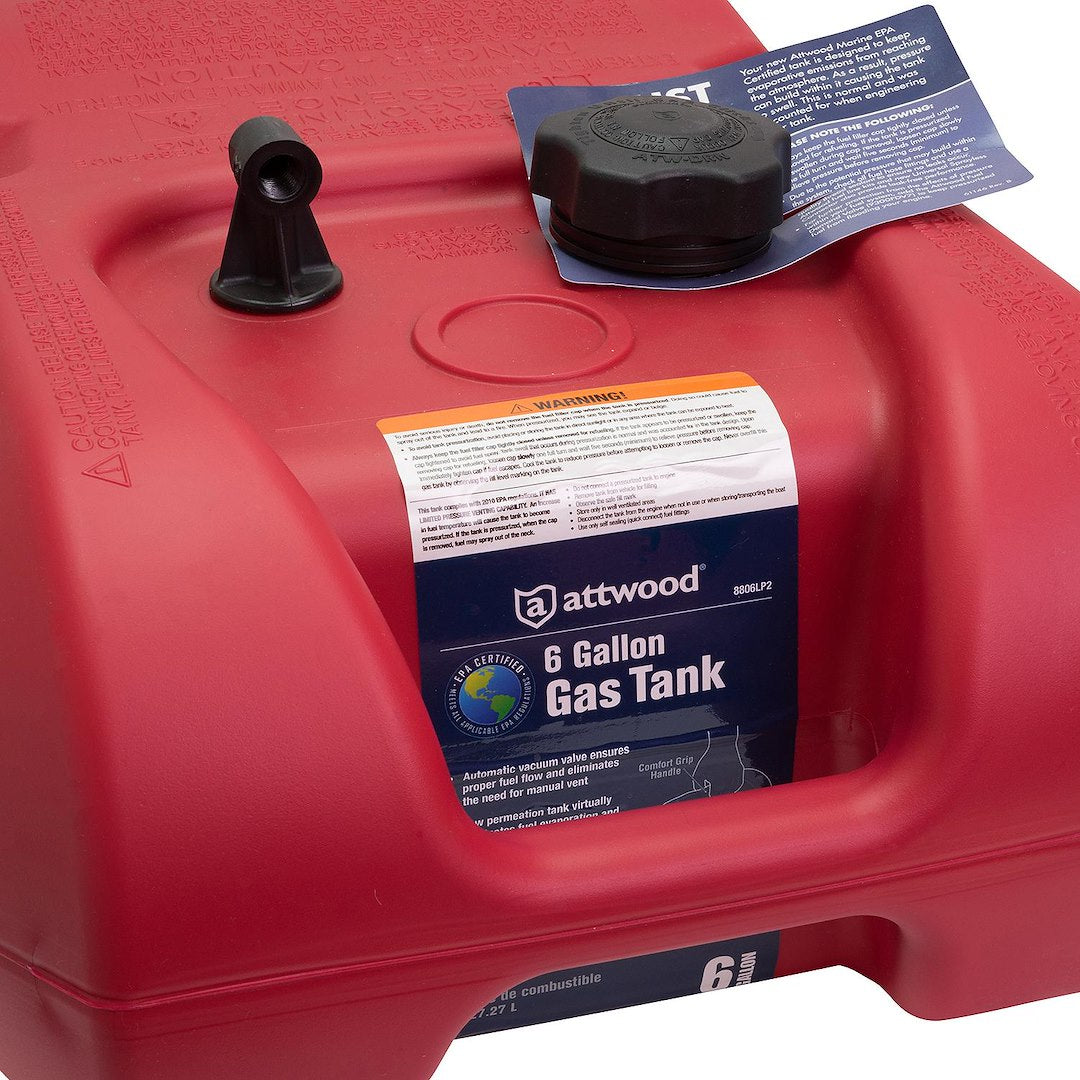 Attwood Marine 8806LP2 Fuel Tank - 6 Gallon