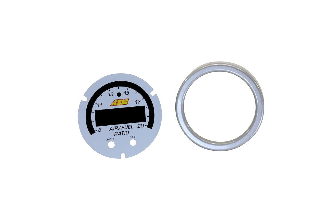 AEM Electronics 30-0300-ACC White X-Series Face Overlay, Black Lettering - image 2