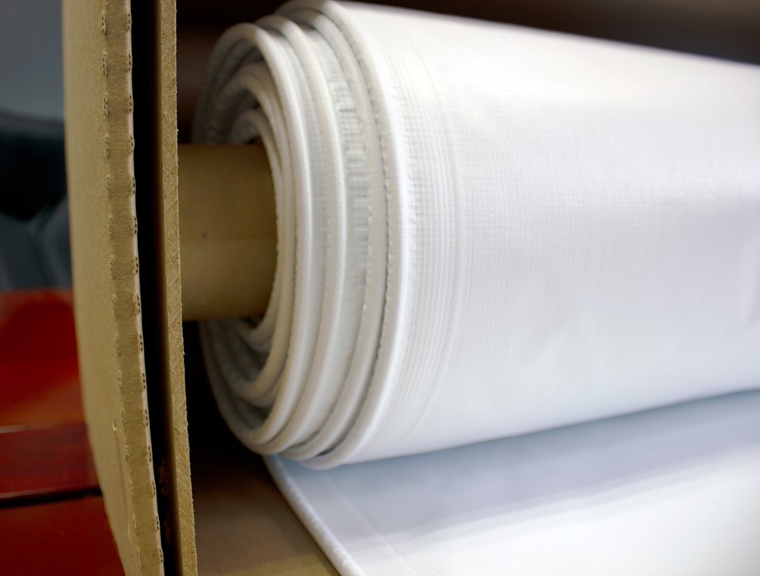 Velarium VSTF60001 Slide Topper Fabric - 50 ft, White