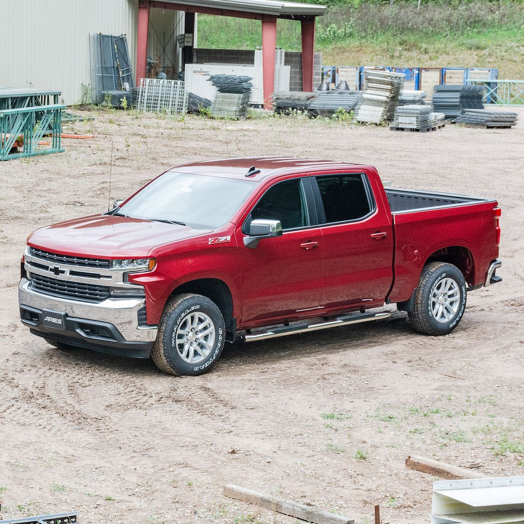 Aries S224053-2 Crew Cab Polished Oval Stainless Side Steps - image 8
