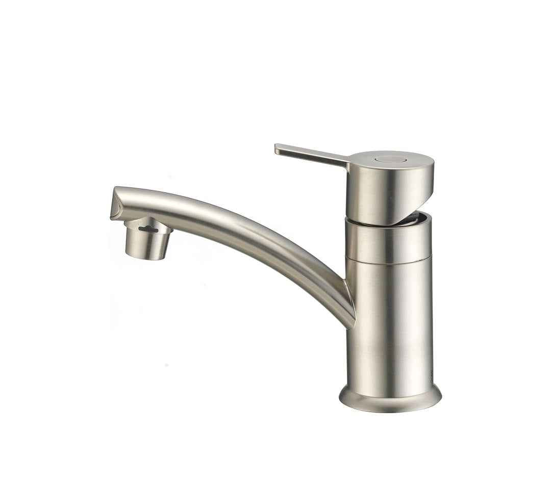 Dura Faucet Low-Arc Lavatory Faucet - Satin Nickel – DF-PL200M-SN