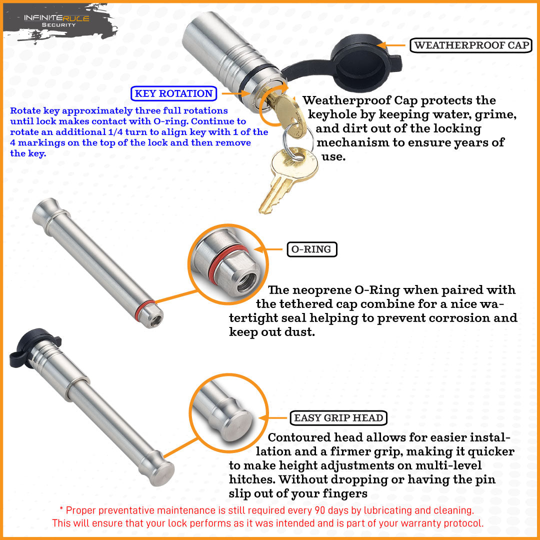 Infiniterule 61194-S Trailer Hitch Pin - image 2