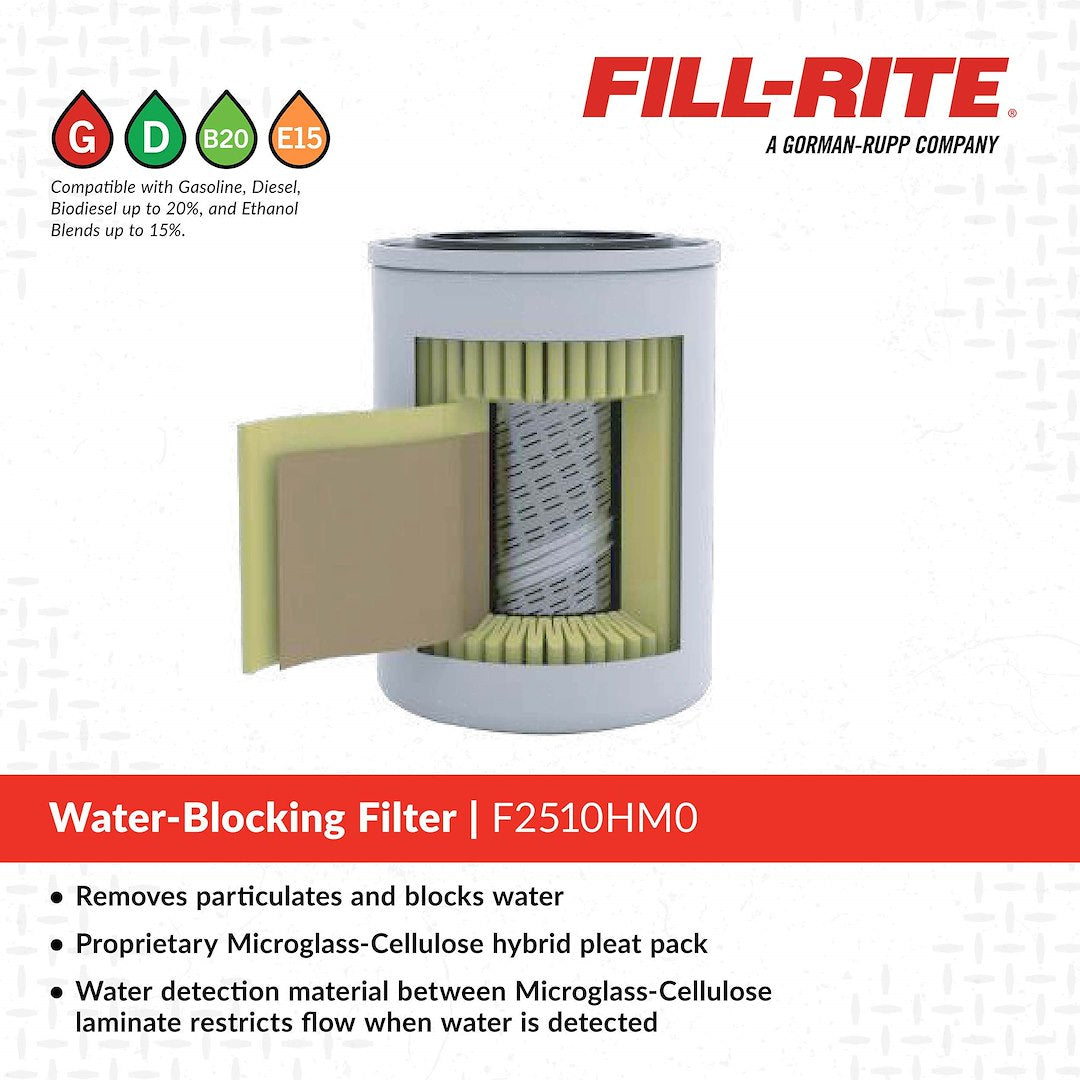 Fill-Rite F2510hm0 Hydrosorb Transfer-Pump Filter