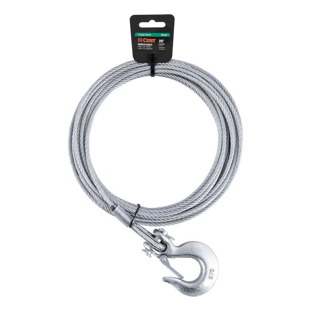 CURT 29460 Hook-End Steel Winch Replacement Cable - image 1