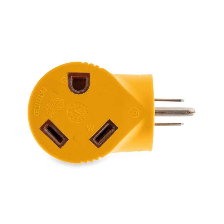 Camco 55325 90-Degree PowerGrip RV Adapter with Power Light