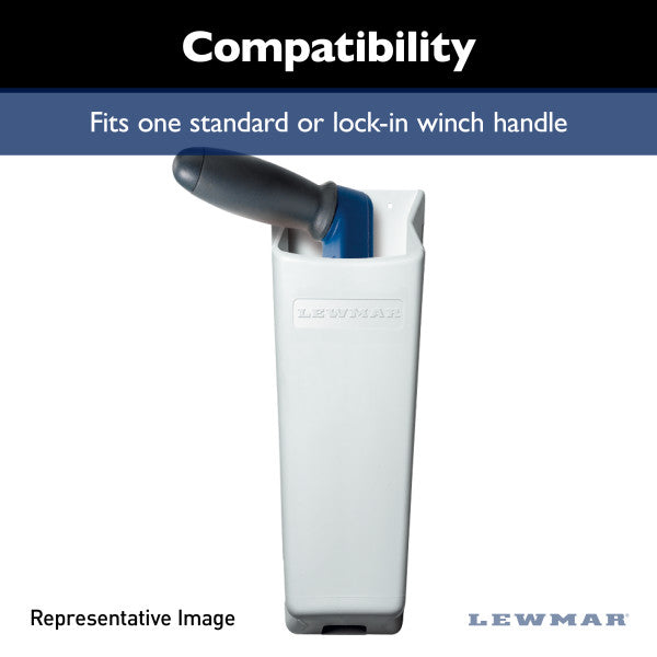 Lewmar 29140020 Sailboat Winch-Handle Holder - White