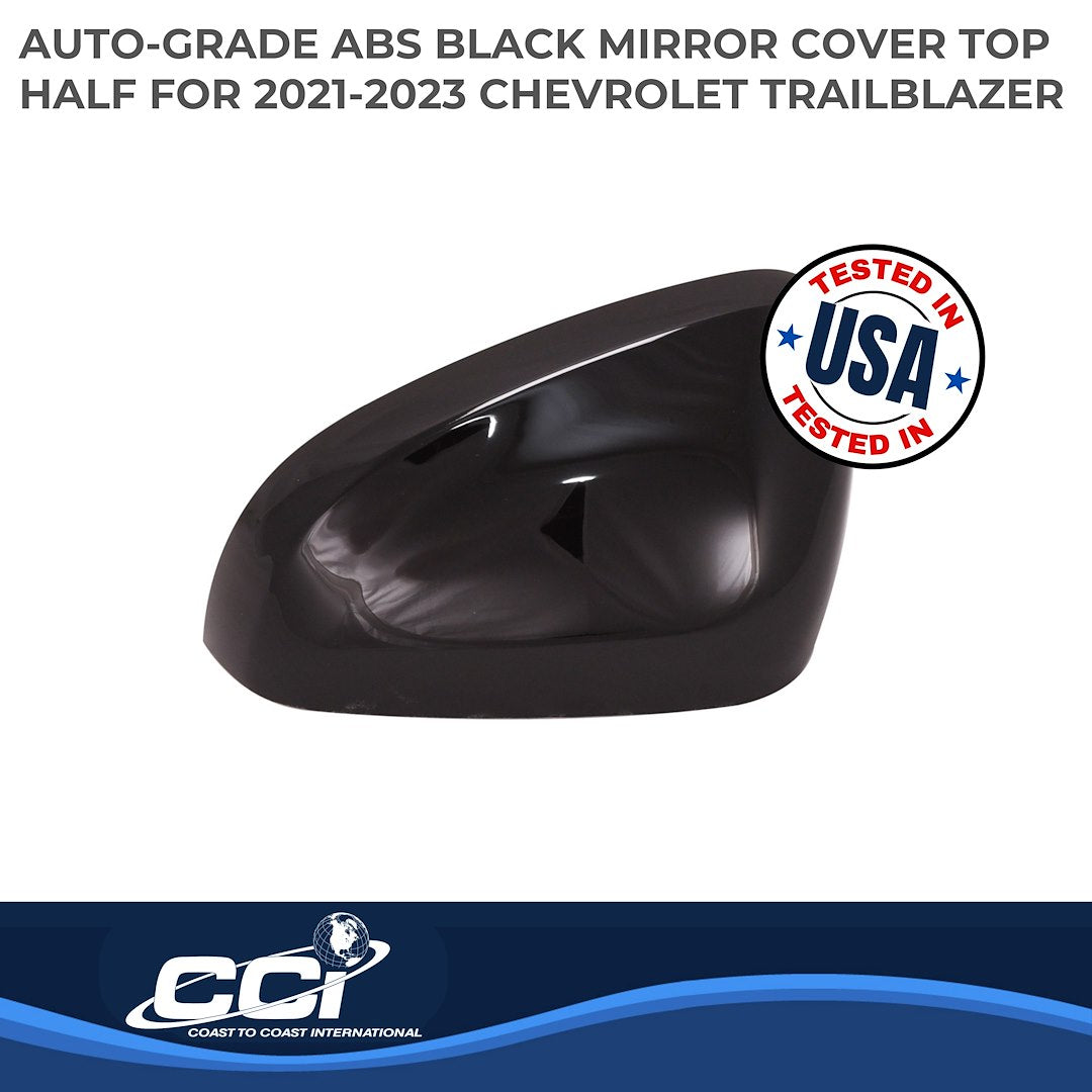Coast To Coast MC67549BK Trailblazer Gloss-Black Upper Mirror Trim Set - image 2