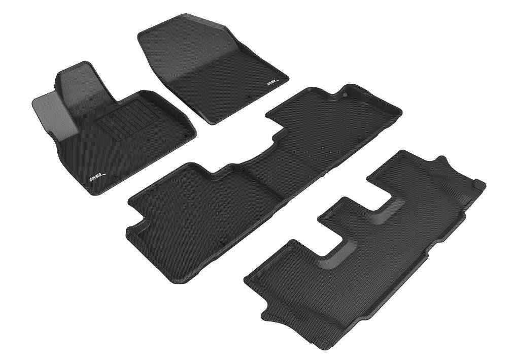 3D Mats A05201509 Telluride KAGU Black 4-Piece Floor Mats
