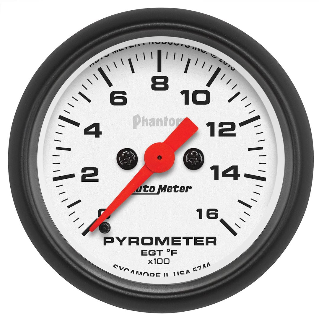 AutoMeter 5744 Phantom White Pyrometer with Thermocouple - image 1