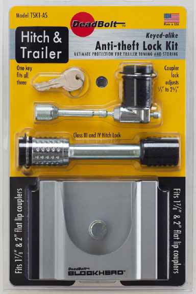 DeadBolt Tow & Stow Lock Kit - 2 & 2-5/16 in β TSK3-AS