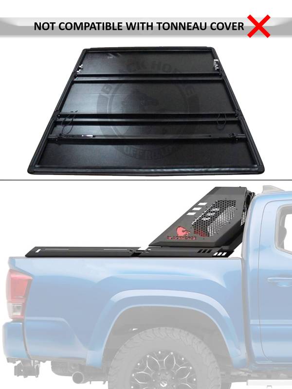 Black Horse VIRB09B Vigor Gladiator Black Steel Roll Bar - image 9