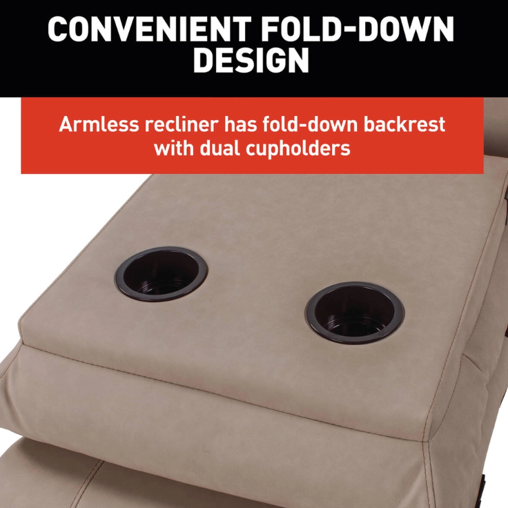 Lippert RV Recliner - Center, Beige – 2024044113