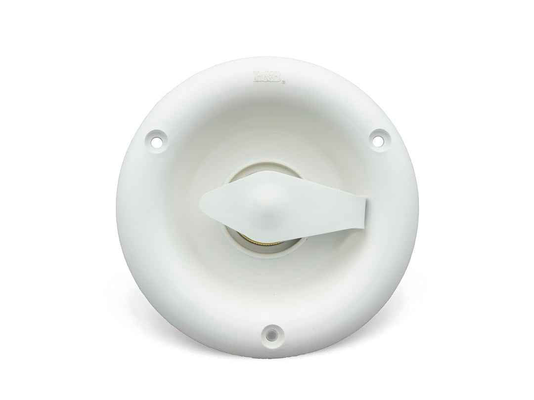 B&B Molders Recessed City Inlet - Polar White, Brass Valve β 94218