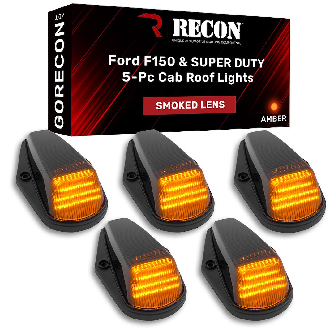 Recon 264100BK Smoked Cab-Roof LED Lights