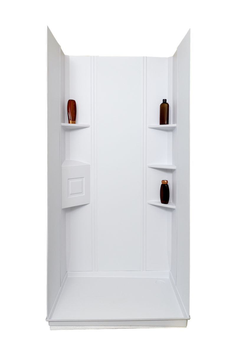 RV showers, bathtubs, shower pans, surrounds and shower doors