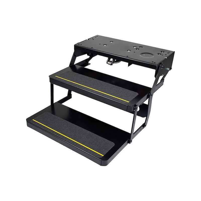 RV and camper entry steps, folding stairs and scissor steps