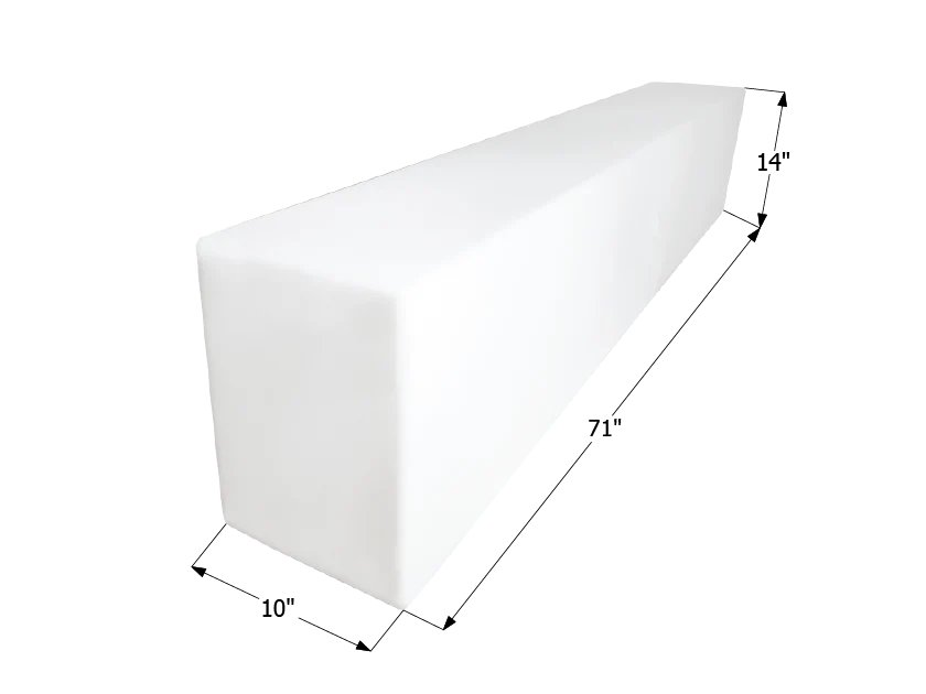 Icon 12715 41 Gallon Fresh Water Tank - 71" x 10" x 14", Includes Corner & Fill Fittings – image 1