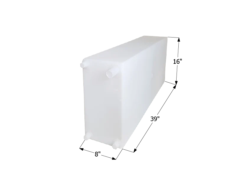 Icon 12724 20 Gallon Roto-Molded Fresh Water Tank, 39" x 8" x 16" – image 1