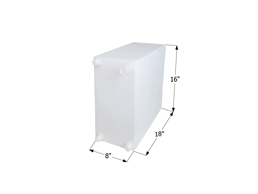 Icon 12729 10 Gallon Fresh Water Tank - White - 18" (W) x 8" (L) x 16" (H) – image 1