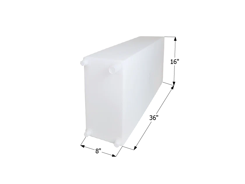 Icon 12732 20 Gallon Fresh Water Tank - White - 6" (W) x 8" (L) x 16" (H) – image 1