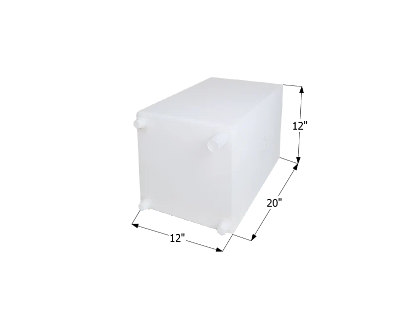 Icon 12734 12 Gallon Roto-Molded Fresh Water Tank - White – image 1