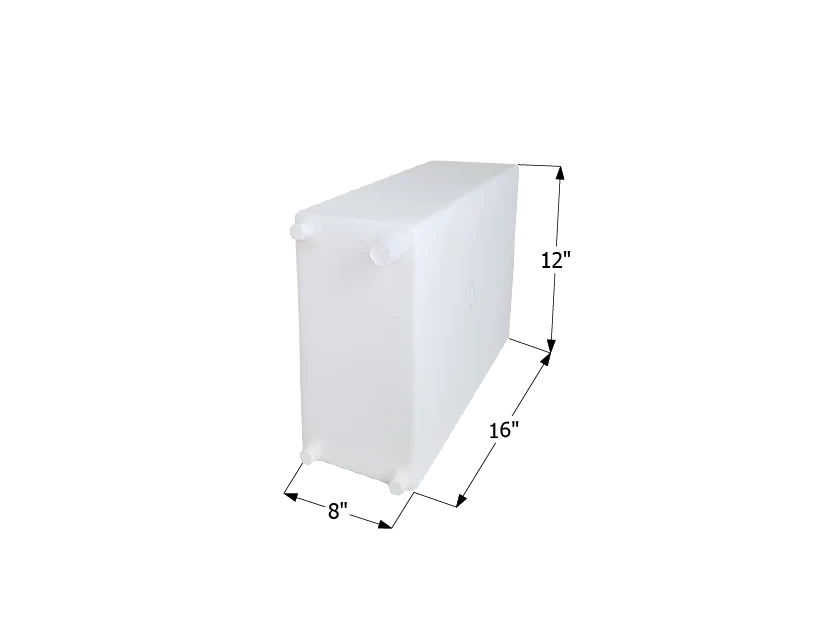Icon 12738 6 Gallon Fresh Water Tank - White - 16" (W) x 8" (L) x 12" (H) – image 1