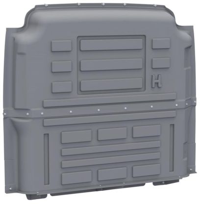 Holman 40691P Gray ABS Two-Piece Bulkhead Partition